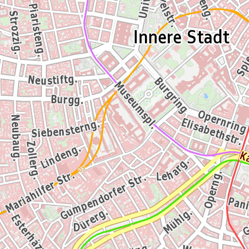Bezirke Wien Karte